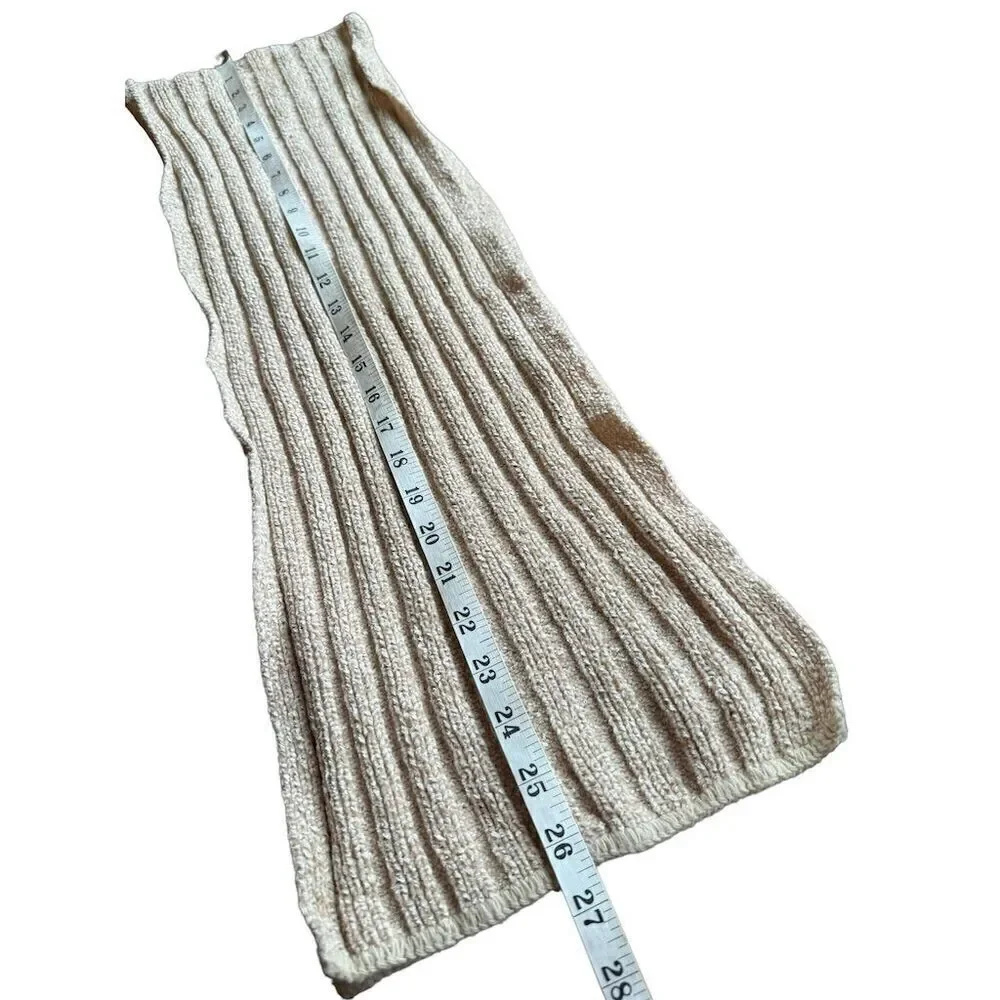 Eddie Bauer Beige Unisex Acrylic Beanie and Scarf Set One Size 2 Piece